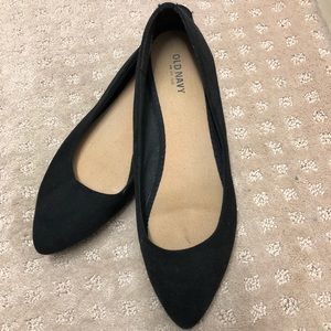 Old Navy Black suede flats